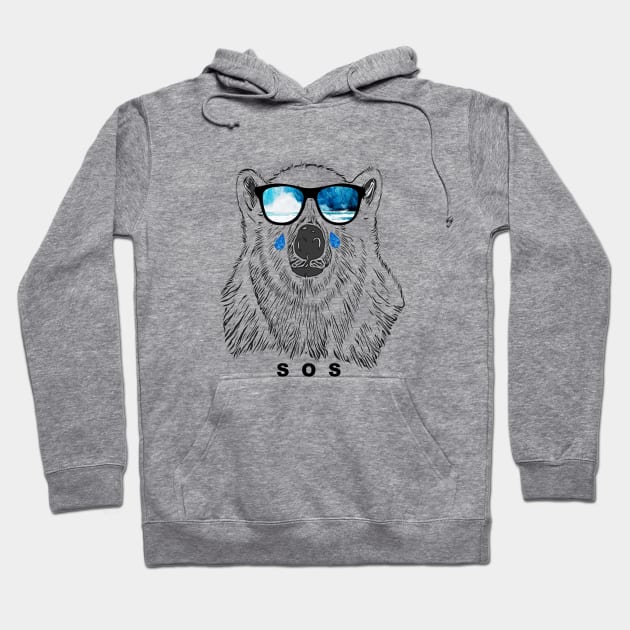 Polar Bear Sends Out an SOS Hoodie by Notfit2wear